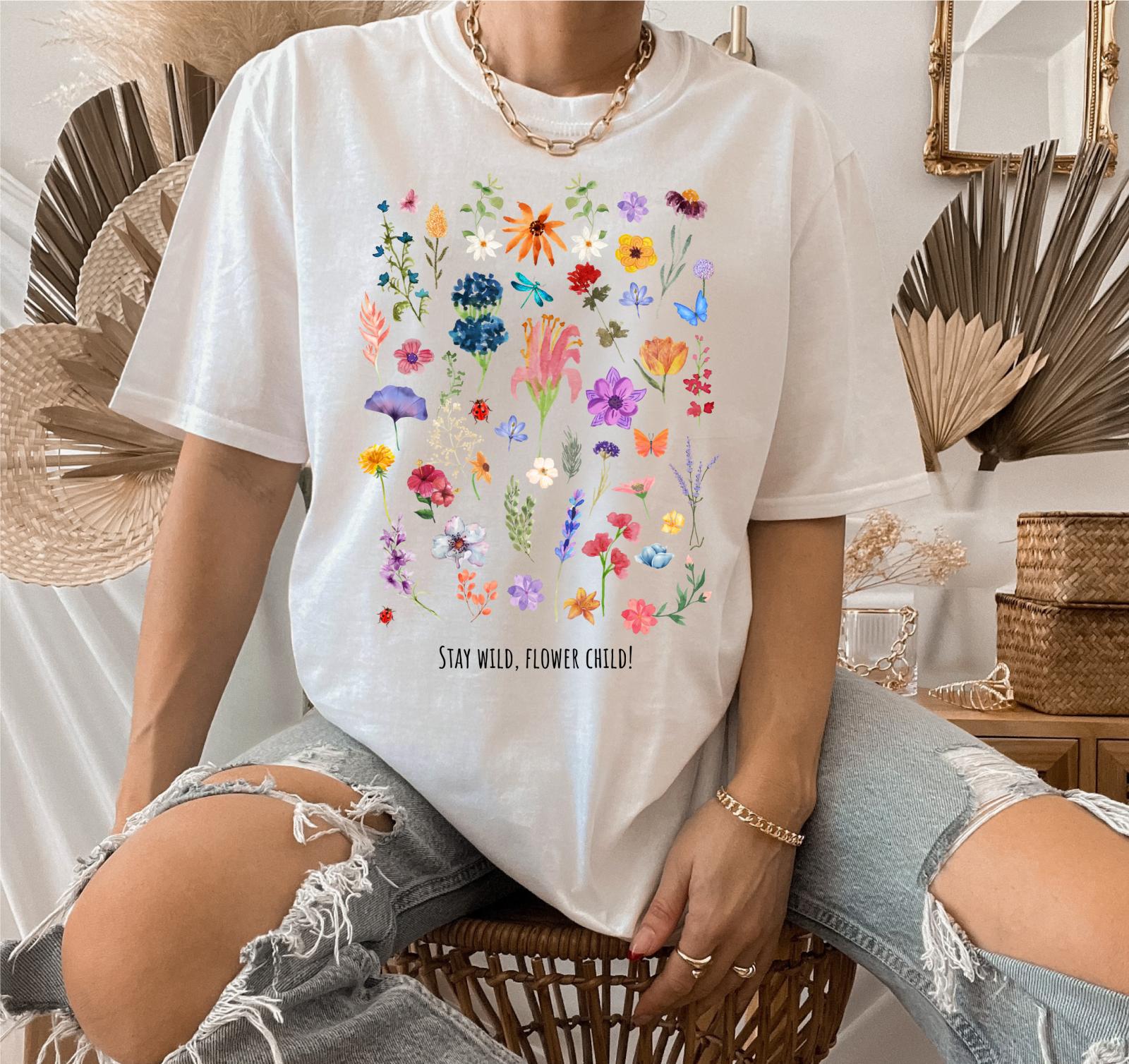 Dámske tričko STAY WILD FLOWER CHILD!