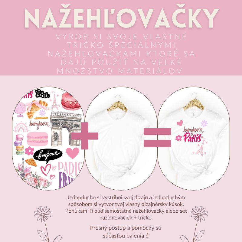 A3 NAŽEHĽOVAČKY PINKY STYLE(SAMOSTATNE ALEBO AKO SET S TRIČKOM)